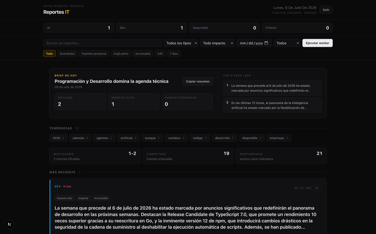 Reportes Técnicos